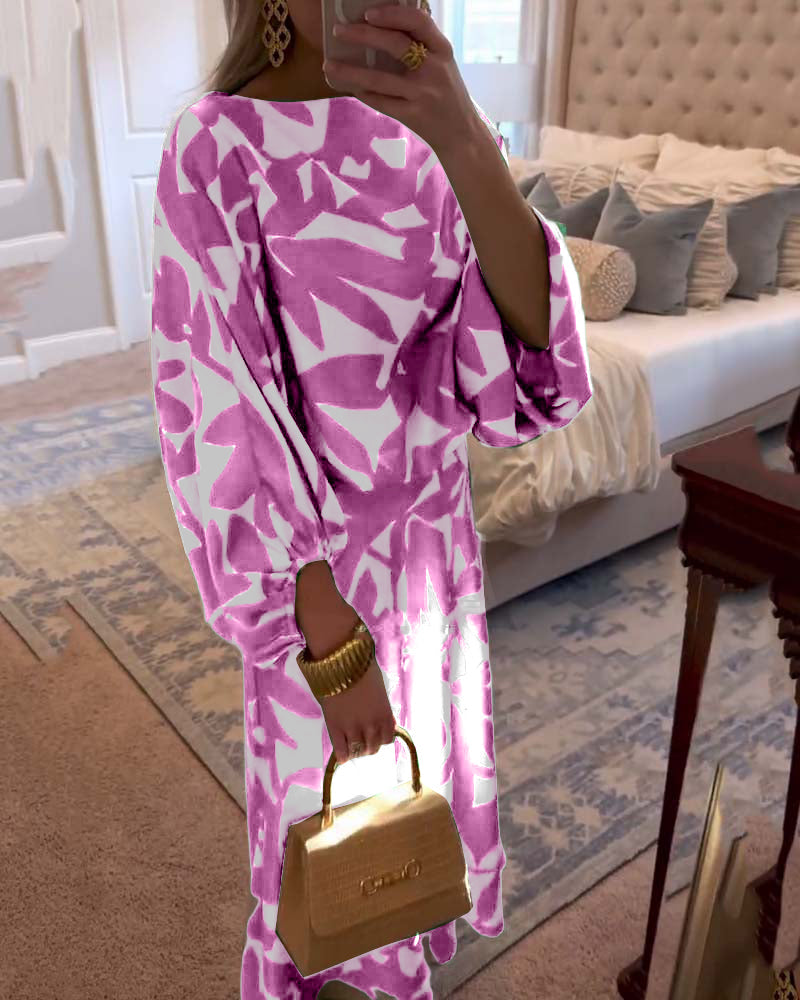 Casual 2-Piece Floral Blouse Set