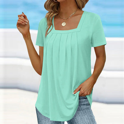 Elegant Ladies' Ruffled Front Blouse