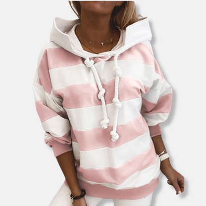 Relaxed Fit Striped Sweatshirt