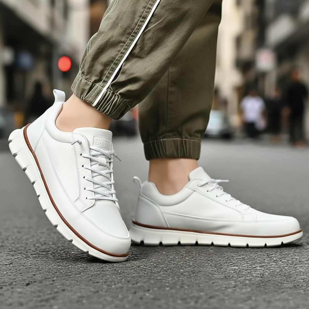 Cruelty Free Leather Lace Up Sneakers