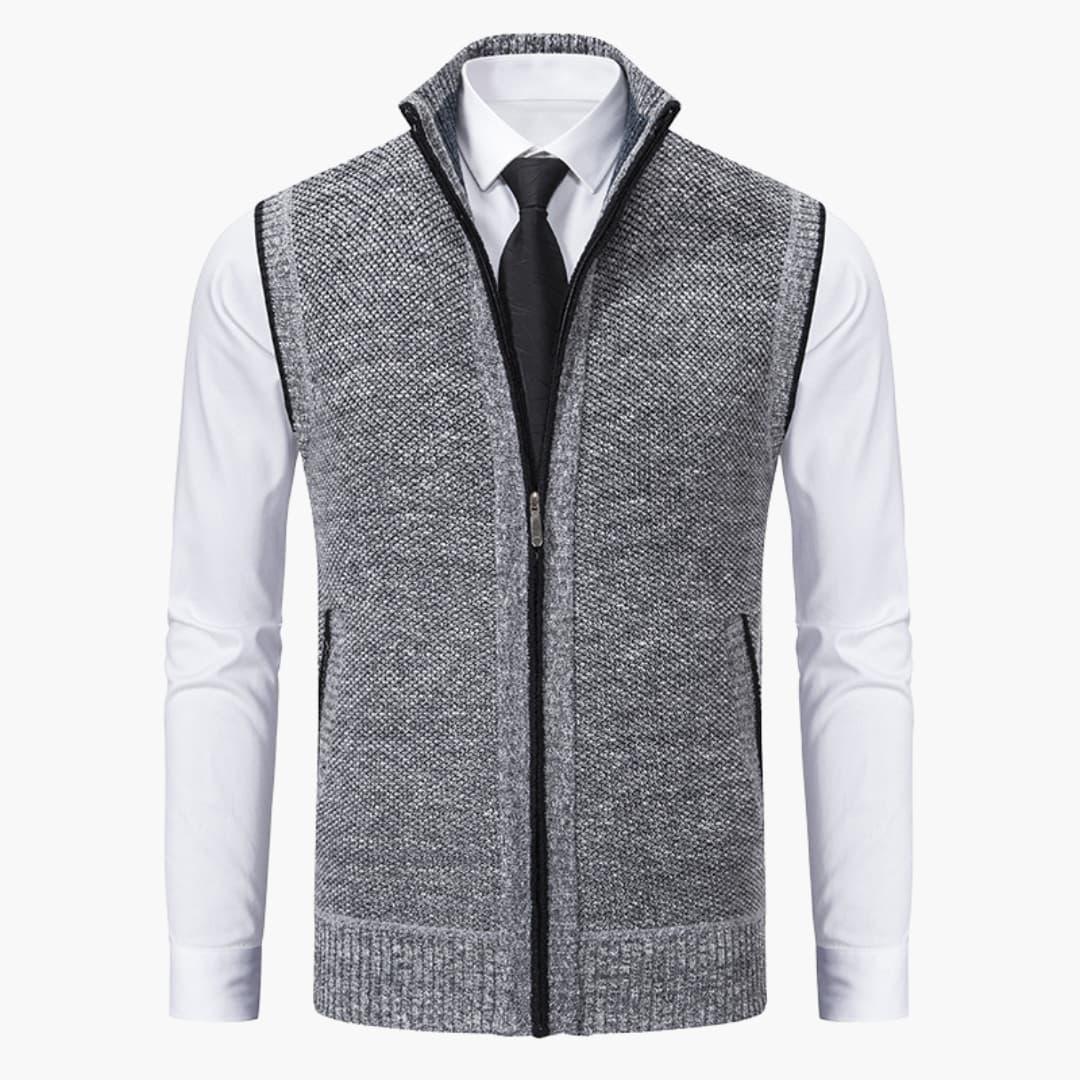Men's Zipper Front Tank Vest