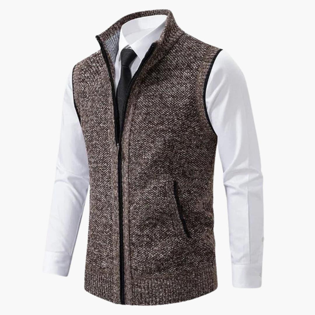 Men's Zipper Front Tank Vest
