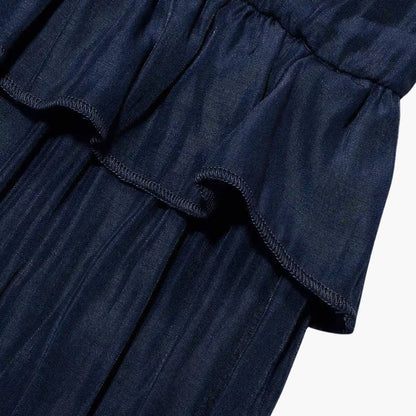 Flowy Long Dress for Women, Lightweight Ruffle Style