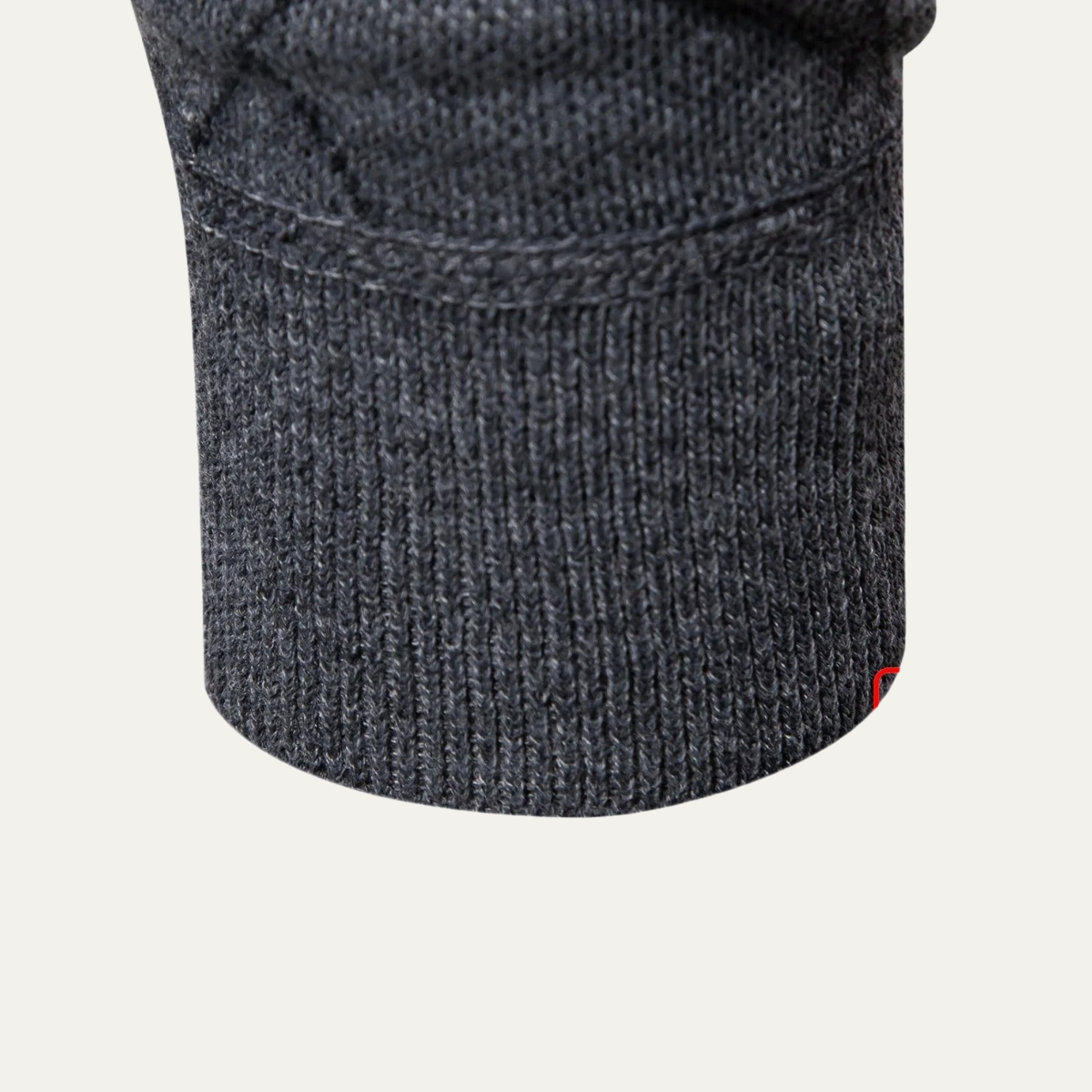 Gray Crew Neck Half Zip Sweater for Men