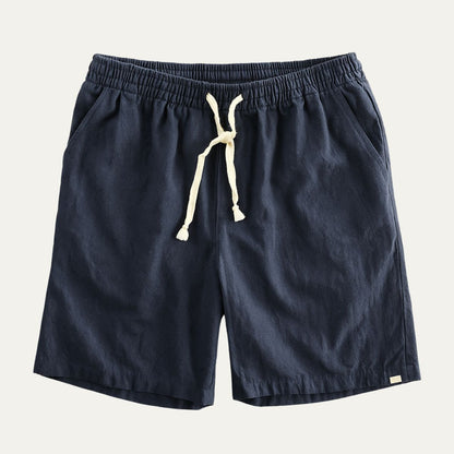 Casual Linen Drawstring Shorts for Men