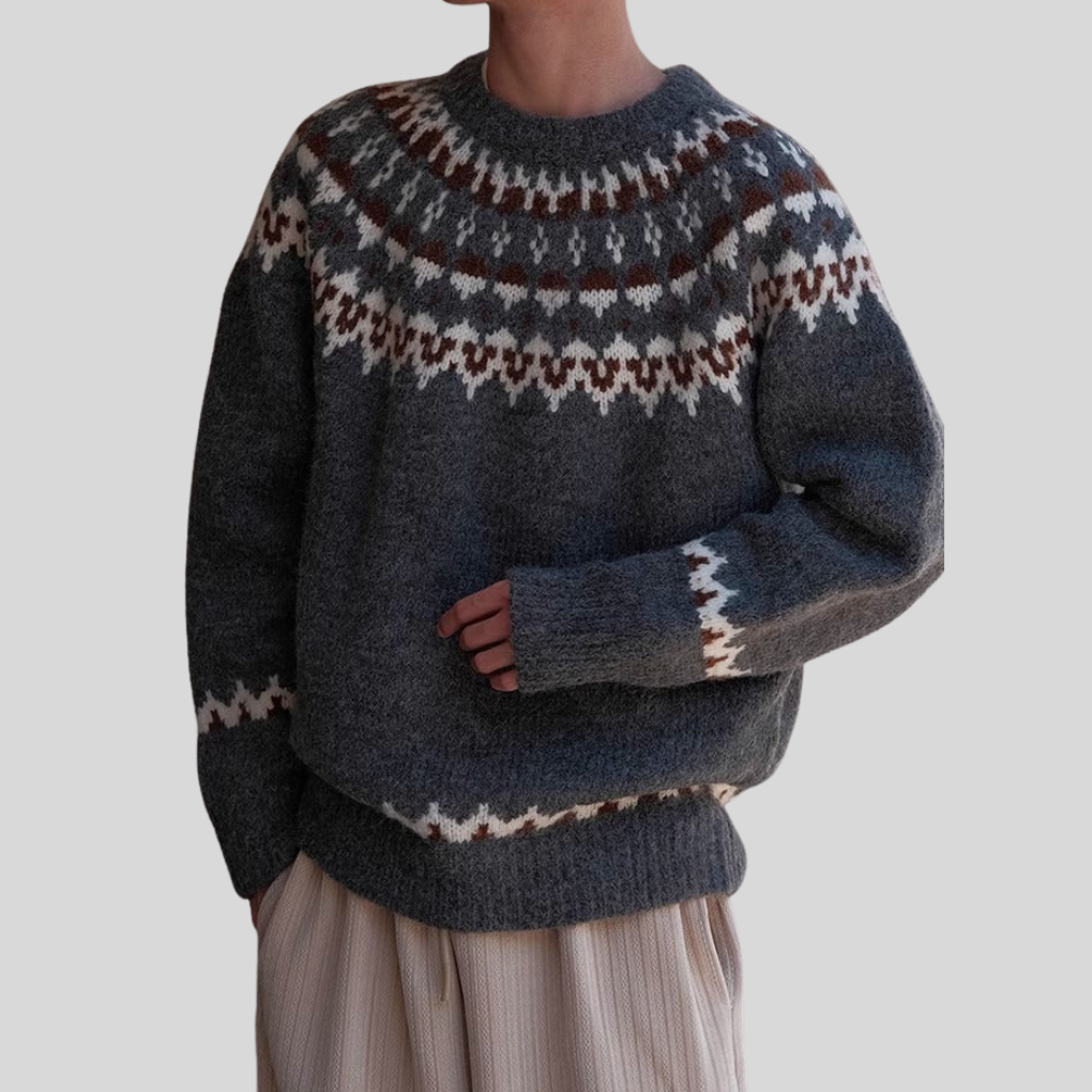 Classic Fit Crewneck Sweater – Casual Style - Olytrend
