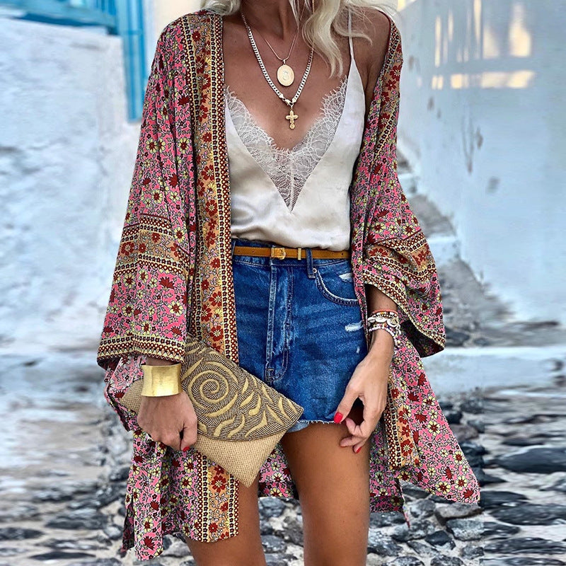 Fashionable Women's Patterned Cardigan Elara
