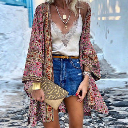 Fashionable Women's Patterned Cardigan Elara