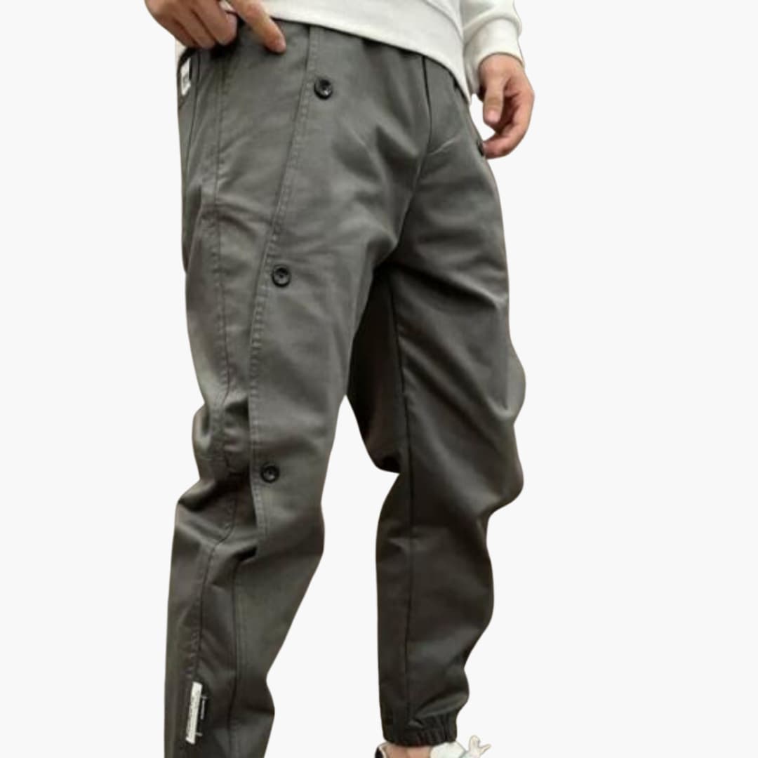 Comfortable Summer Pants for Men with Elastic Hem - Olytrend