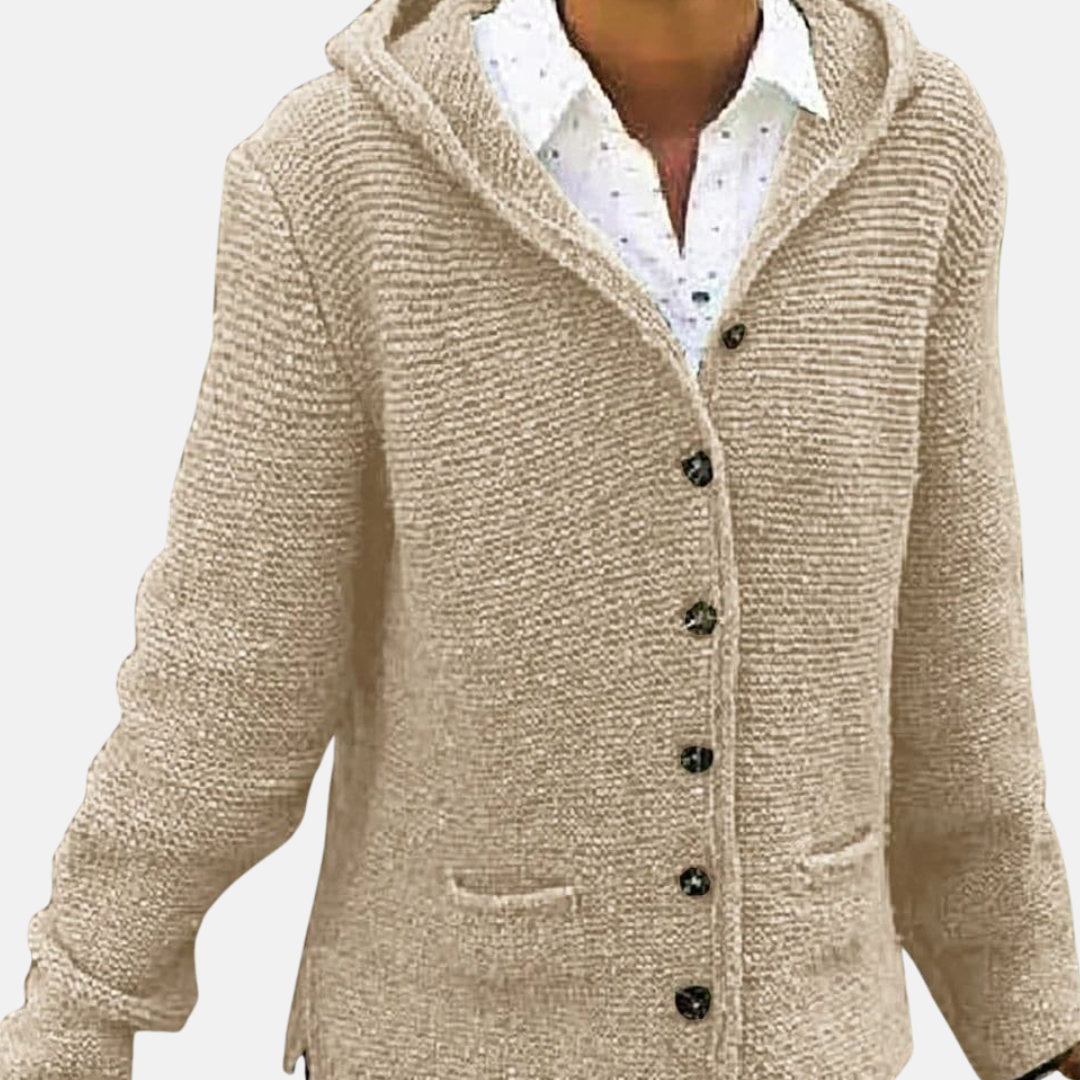 Cozy Button Front Wool Cardigan Sweater