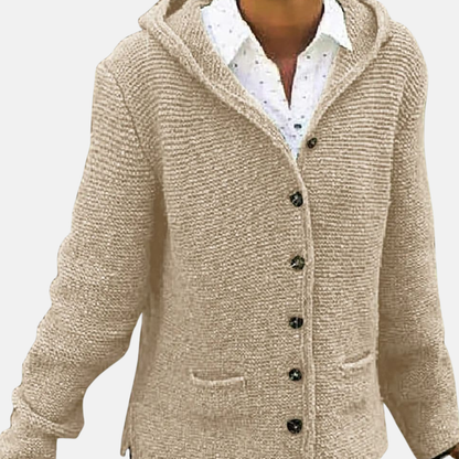 Cozy Button Front Wool Cardigan Sweater