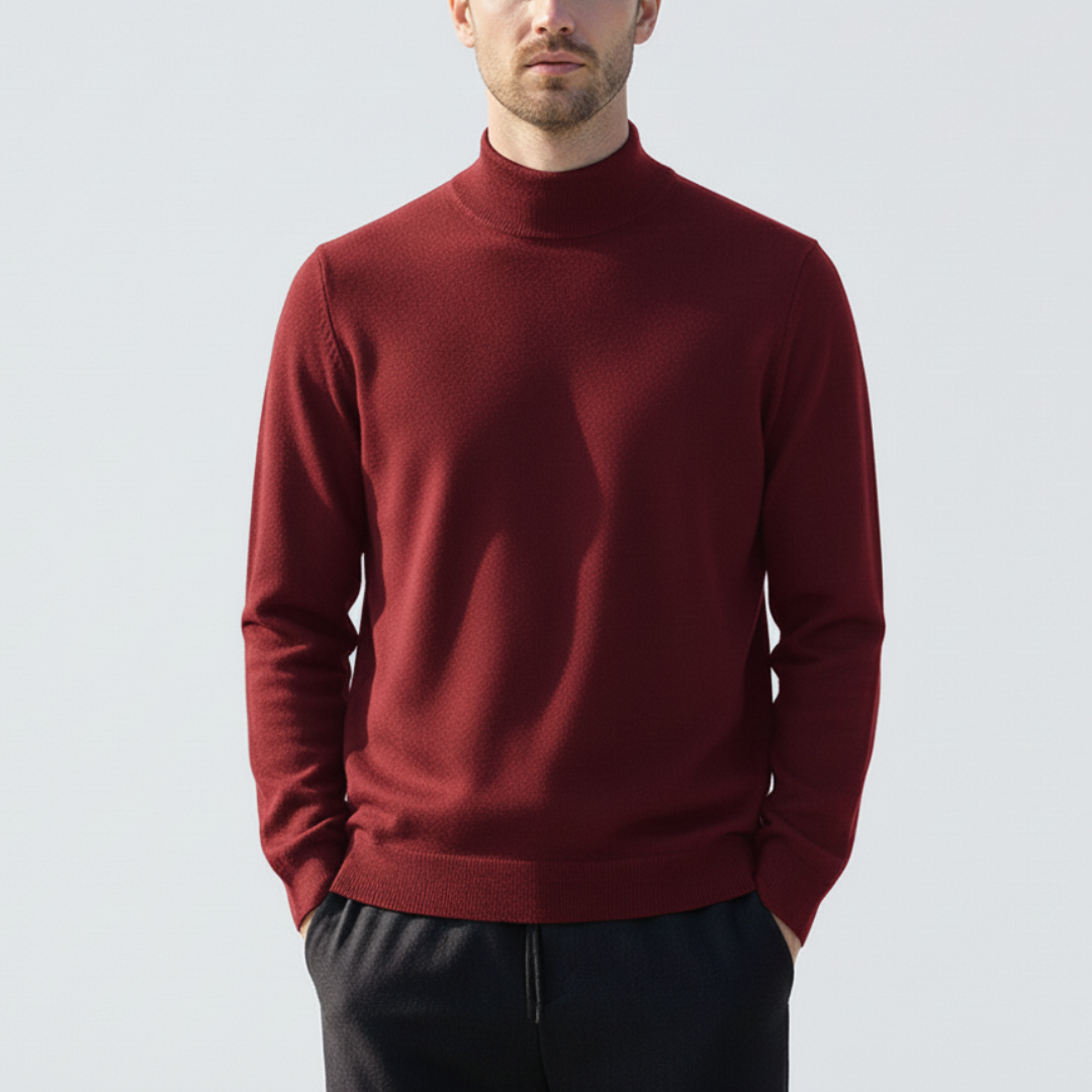Men's Slim Fit Crew Neck Lightweight Knit Sweater