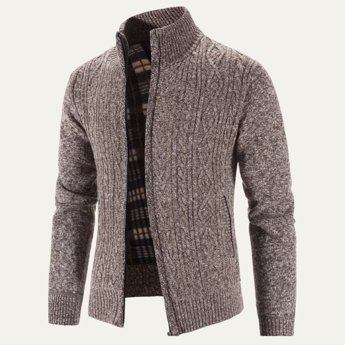 Cozy Men's Fleece Zipper Jacket