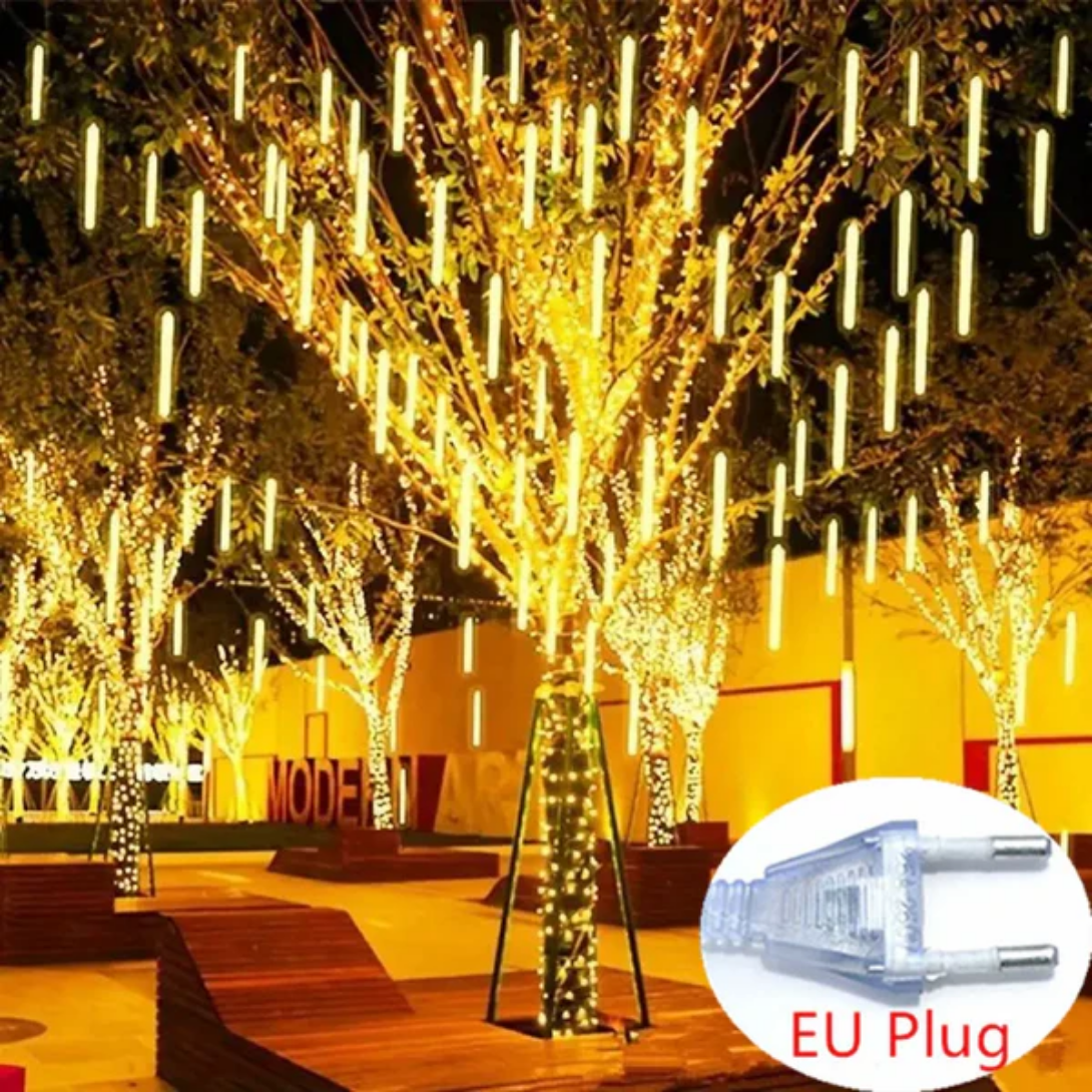 Colorful Falling Rain Drop String Lights