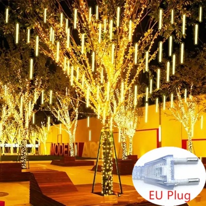 Colorful Falling Rain Drop String Lights
