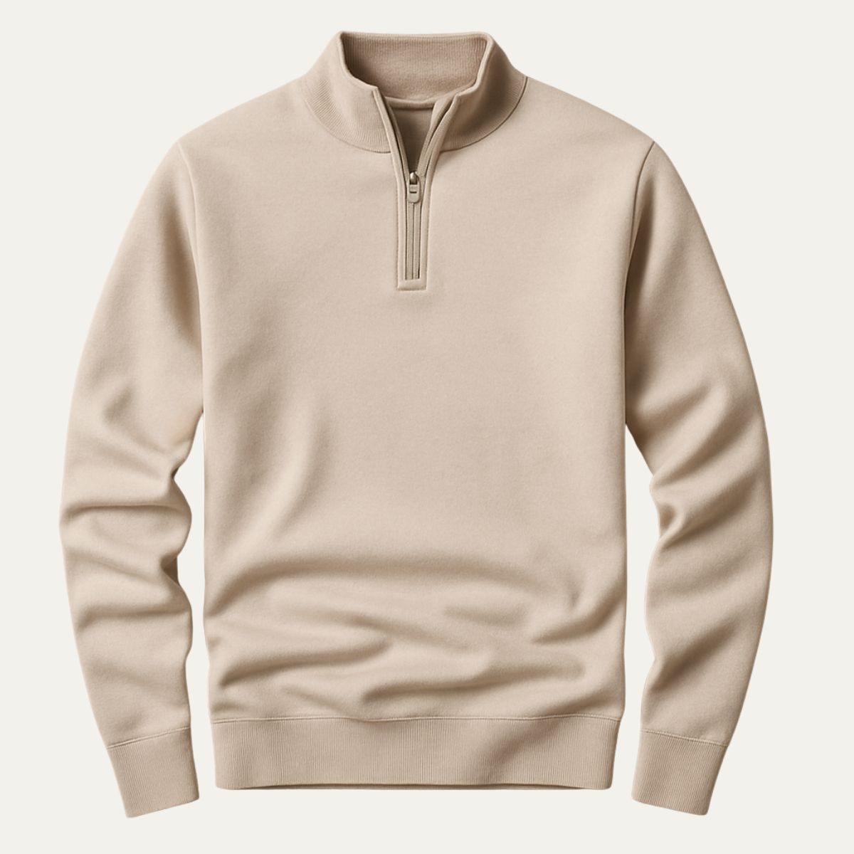 Men's Quarter Zip Fleece Pullover Sweater