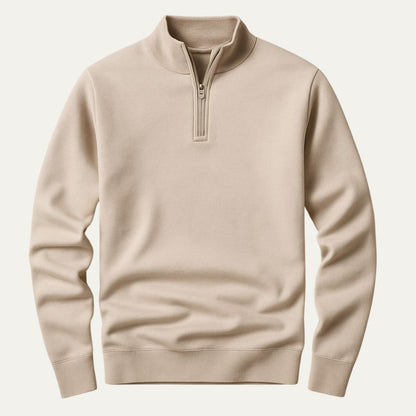 Men's Quarter Zip Fleece Pullover Sweater