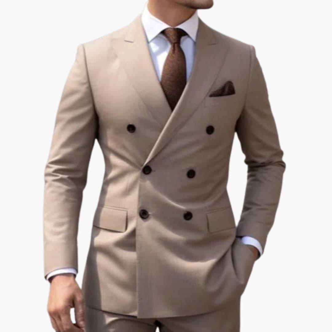 Classic Fit Mens 2 Piece Business Suit