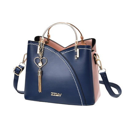 Classic Patchwork Faux Leather Tote Bag for Women
