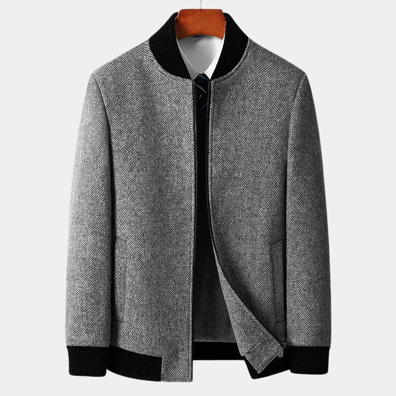 Classic Fit Graphic Bomber Jacket - Nocini
