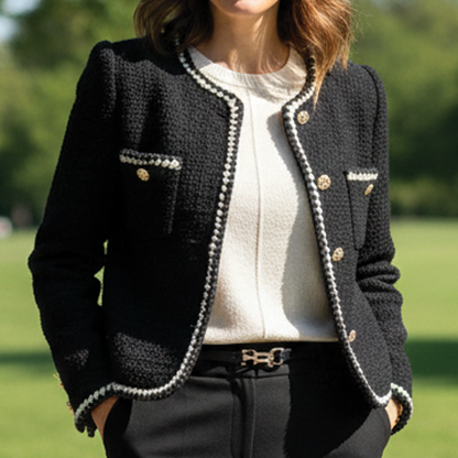 Classic Fit Women's Tweed Jacket - Nocini
