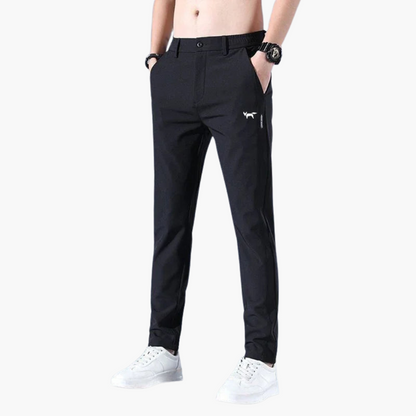 Fit Golf Trousers for Men - Athletic Slim Style Pants