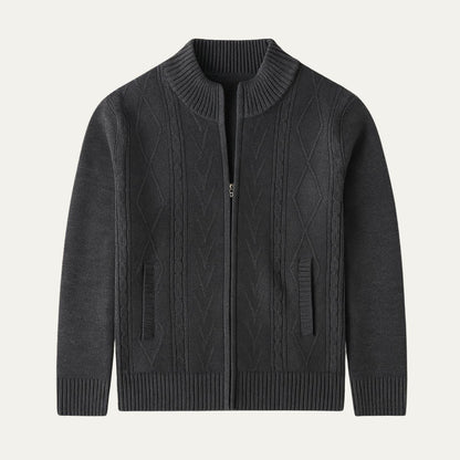 Traditional Mens Crew Neck Cardigan