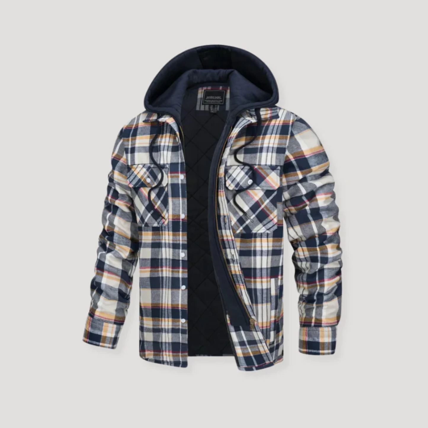 Warm Plaid Hooded Flannel Jacket