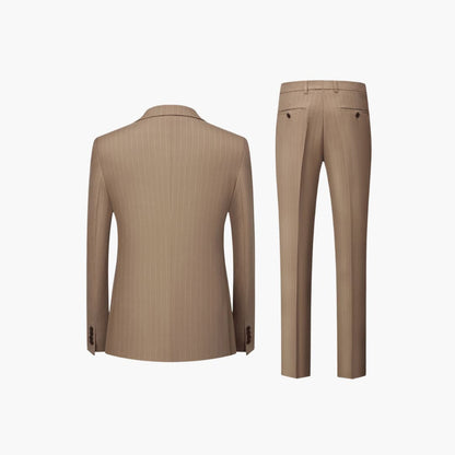 Classic Mens Slim Fit Pinstripe Suit