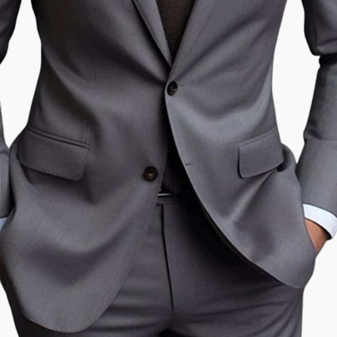 Slim Fit Men's Single Button Suit
