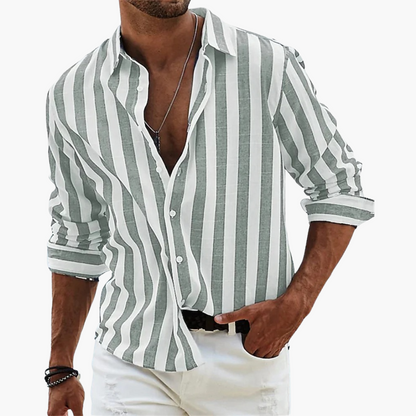 Breathable Classic Mens Shirt – Cool Relaxed Fit Button Down