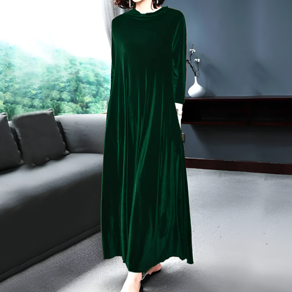 Ladies Soft Burgundy Formal Maxi Dress