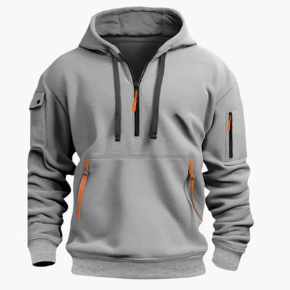 Comfortable Men's Zip Up Hooded Sweatshirt
