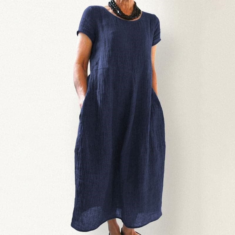Comfortable Women's Maxi Dress with Pockets