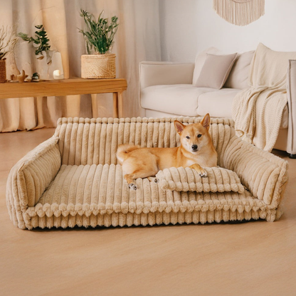 Comfortable Orthopedic Pet Dog Bed With Back Support