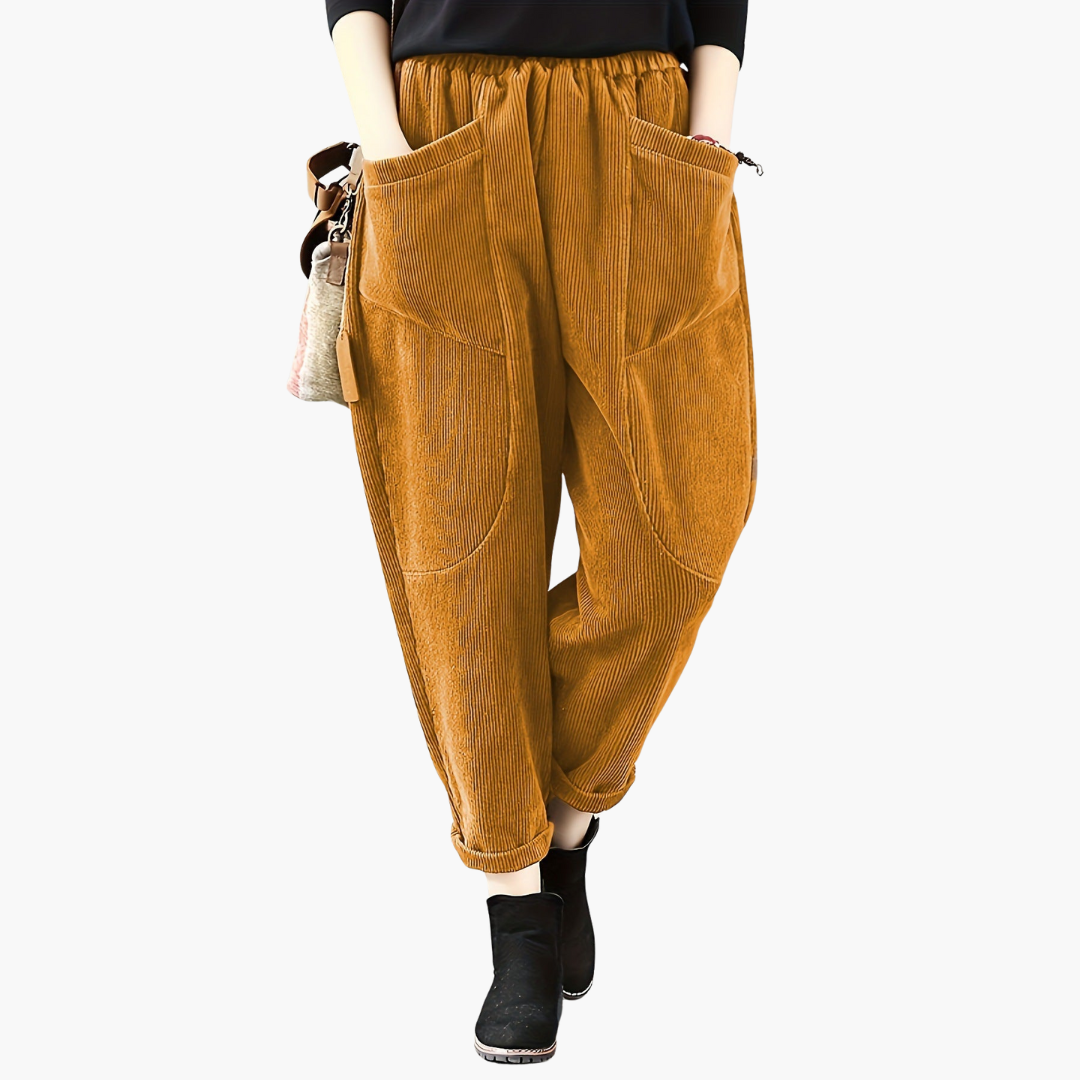 Ladies Comfortable Wide Leg Cargo Pants