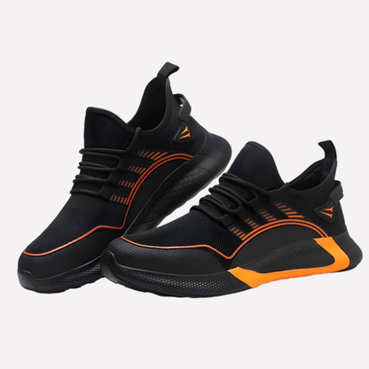 Breathable Men's Work Sneakers with Air Cushioning