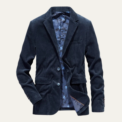 Classic Men's Textured Blazer Jacket