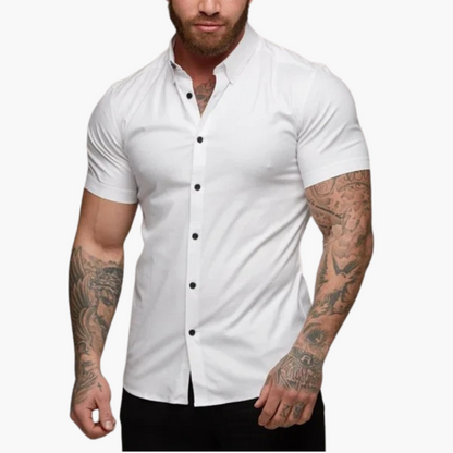Fit Mens Short Sleeve Casual Shirt