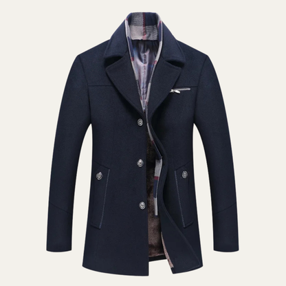 Classic Men's Wool Overcoat for Winter - Nocini