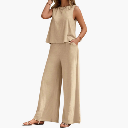 Relaxed Fit 2 Piece Outfit for Women - Casual Summer Wear