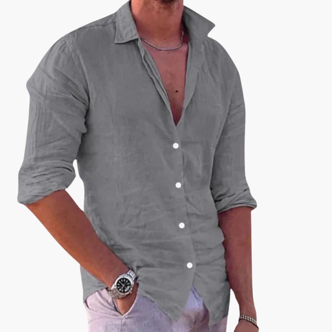 Comfortable Men's Summer Shirt - Cool Breathable Design