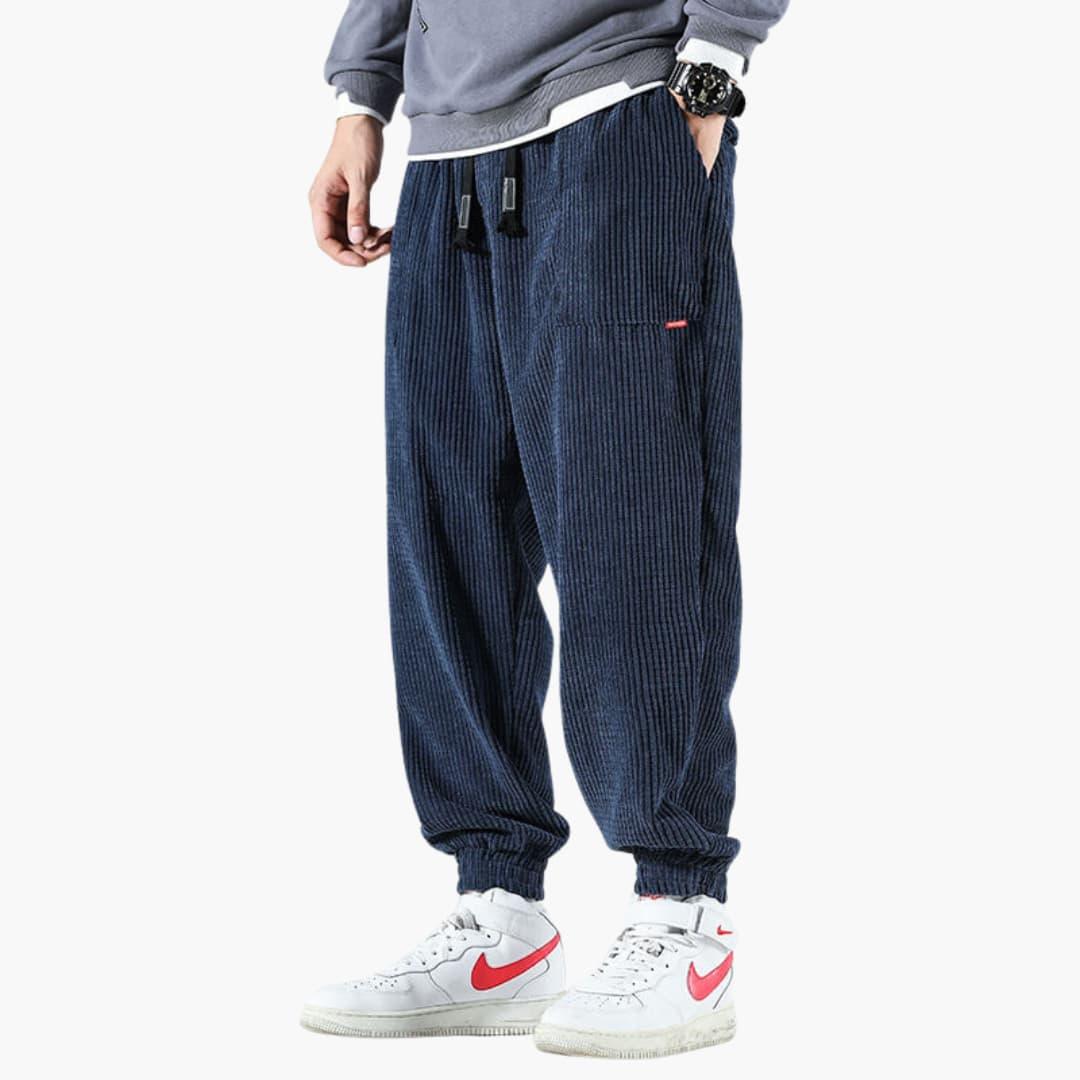 Comfortable Mens Corduroy Everyday Pants - Olytrend