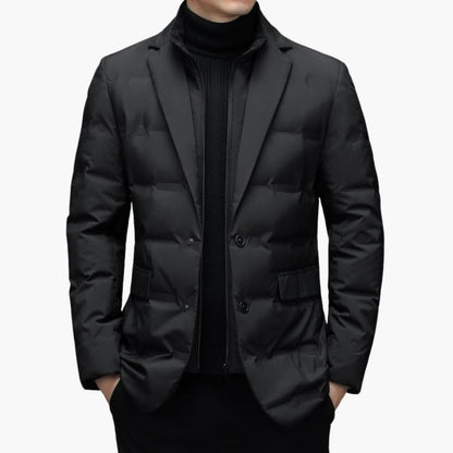 Classic Fit Men's Blazer Jacket with Button Front