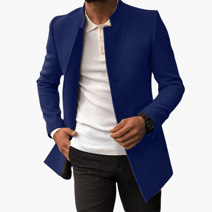 Classic Button Front Mens Winter Coat
