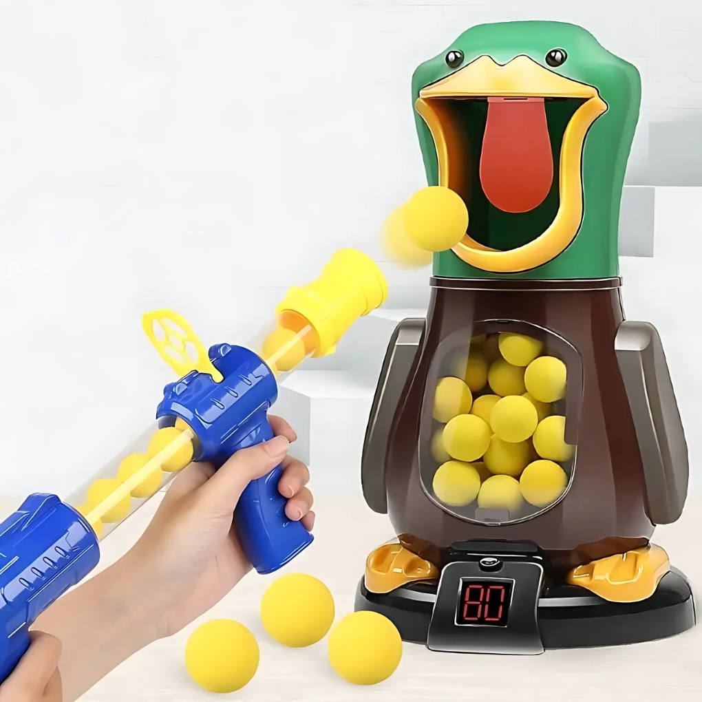Fun Kids Toy Gun with Flashing Lights and Quacking Duck