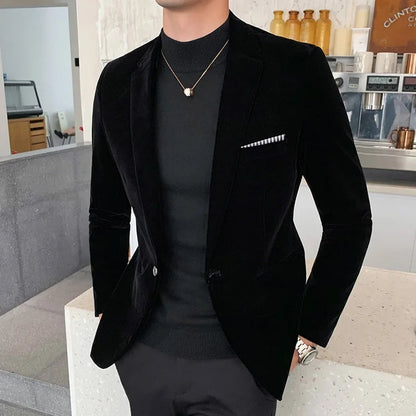 Premium Soft Mens Blazer Jacket