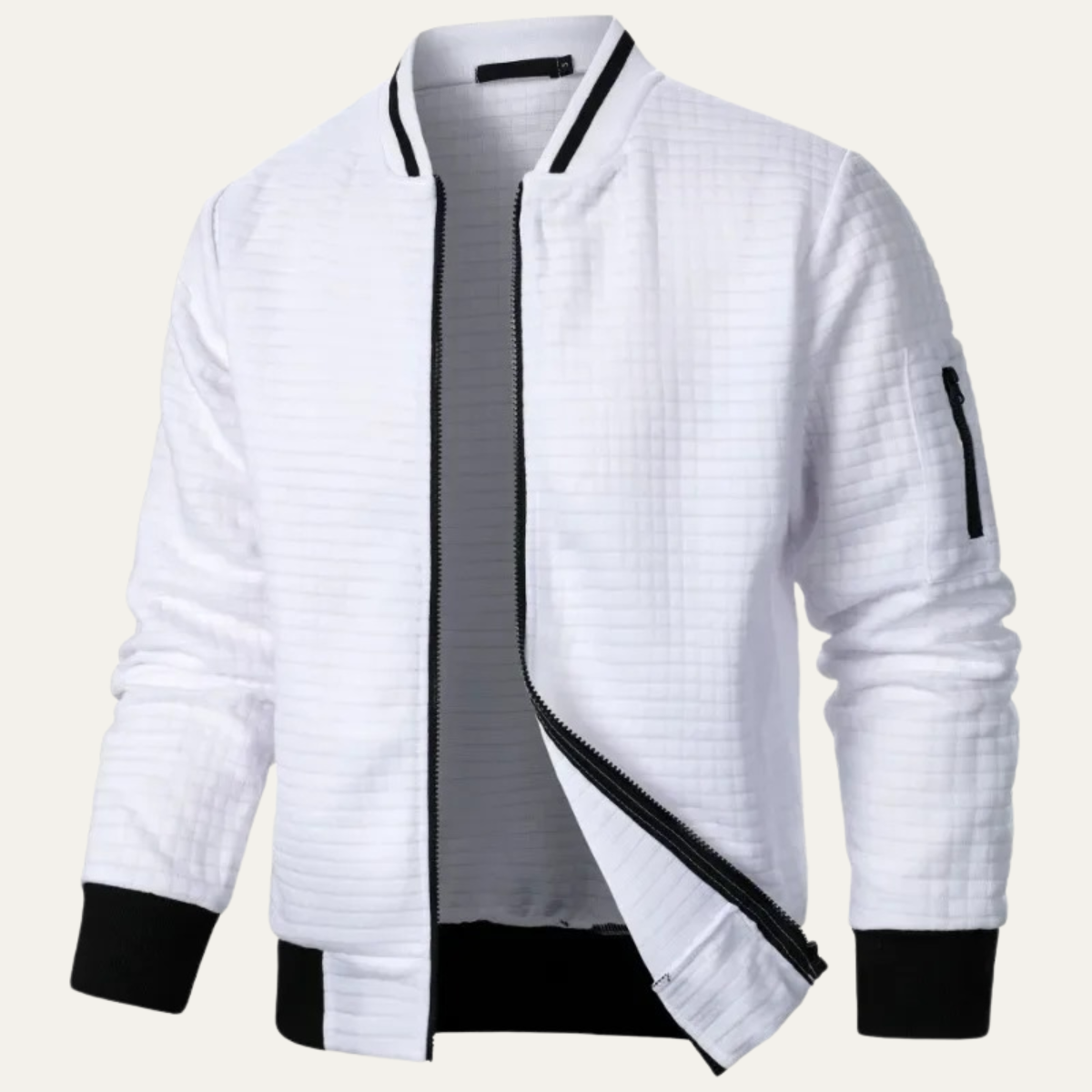 Slim Fit Quilted Mens Bomber Jacket