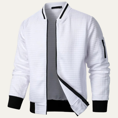 Slim Fit Quilted Mens Bomber Jacket