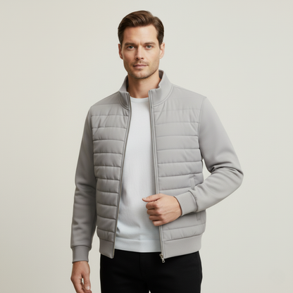 Relaxed Fit Bomber Jacket for Men
